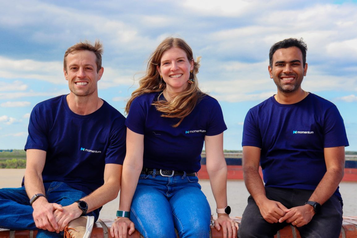 Momentum cofounders Santiago Suarez Ordoñez, Ashley Wilson, and Moiz Virani